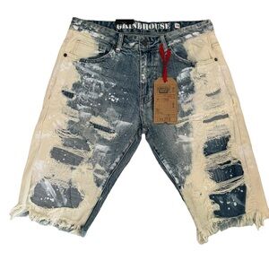 Grindhouse denim blue short shorts